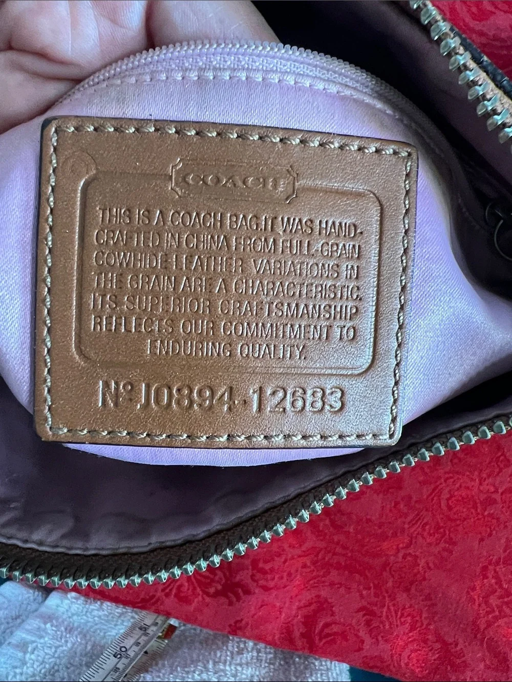 Coach Brown Leather Soho Hobo Shoulder Bag J0894-12683 Distressed